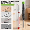 image:imageNicpro Carpenter Pencil with Sharpener CP3000 Construction Pencils with 6 Refills in a Lead Dispenser Deep Hole Long Nib Marker Pens for Construction Heavy Duty Carpenter Tools for WoodworkingCarpenter Pencil and Marker Pen