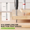 image:imageNicpro Carpenter Pencil with Sharpener CP3000 Construction Pencils with 6 Refills in a Lead Dispenser Deep Hole Long Nib Marker Pens for Construction Heavy Duty Carpenter Tools for WoodworkingCarpenter Pencil and Marker Pen