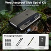 image:imageNicpro Waterproof Notebook with 13mm Mechanical Pencil Set TPU Fabric Cover 48x7 Stone Paper Notebook Carpenter Pencil 13 with Lead Refill amp Eraser for Outdoor Journal Travel Drafting DrawingMP2000 Mechanical Pen