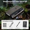 image:imageNicpro Waterproof Notebook with 13mm Mechanical Pencil Set TPU Fabric Cover 48x7 Stone Paper Notebook Carpenter Pencil 13 with Lead Refill amp Eraser for Outdoor Journal Travel Drafting DrawingHD1000 Mechanical Pen