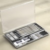 image:imageNicpro10 PCS Art Mechanical Pencils Set Metal Artist Drafting Pencil 03 amp 05 amp 07 amp 09 mm amp 2mm for Writing Sketching Drawing With Lead Refills Eraser Case