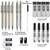 image:imageNicpro10 PCS Art Mechanical Pencils Set Metal Artist Drafting Pencil 03 amp 05 amp 07 amp 09 mm amp 2mm for Writing Sketching Drawing With Lead Refills Eraser Case