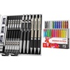 image:imageNicpro 24 Colors Acrylic Paint Markers Brush Tip with 6PCS Art Mechanical Pencil Set