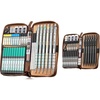 image:imageNicpro 30PCS Black Metal Mechanical Pencil Set in Leather Case Blocky Gear 40PCS Metal Mechanical Pencil Set in Leather Case
