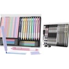 image:imageNicpro 37PCS Metal Mechanical Pencil Set with 33PCS Aesthetic Highlighter and Gel Pen set