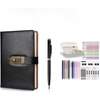 image:imageNicpro 39 PCS Aesthetic School Supplies with Big Capacity Pen Case and A5 Diary with Lock