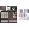 image:imageNicpro 55 PCS Aesthetic School Supplies with 58PCS Art Drawing Supplies Kit in Leather Case