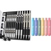 image:imageNicpro 6 Pack Rotary Retractable Erasers with 6PCS Art Mechanical Pencil Set