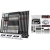 image:imageNicpro Art Drawing Supplies Kit with 35PCS Black Metal Mechanical Pencils Set in Case