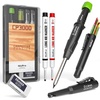 image:imageNicpro Carpenter Pencil with Sharpener CP3000 Construction Pencils with 6 Refills in a Lead Dispenser Deep Hole Long Nib Marker Pens for Construction Heavy Duty Carpenter Tools for WoodworkingCarpenter Pencil and Marker Pen