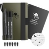 image:imageNicpro Waterproof Notebook with 13mm Mechanical Pencil Set TPU Fabric Cover 48x7 Stone Paper Notebook Carpenter Pencil 13 with Lead Refill amp Eraser for Outdoor Journal Travel Drafting DrawingHD1000 Mechanical Pen