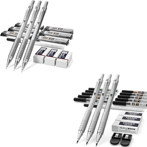 image:imageNicpro 05 mm Metal Mechanical Pencils amp 3 PCS 20 Mechanical Pencil Drafting Lead Holder