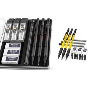 image:imageNicpro 3 PCS 13 mm Mechanical Pencils Set with 36 Lead Refill  09 mm Mechanical Pencils Set with Case