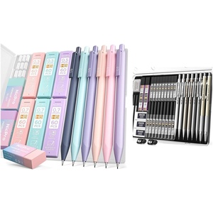 image:imageNicpro 37PCS Metal Mechanical Pencil Set 6PCS Pastel Mechanical Pencil Set