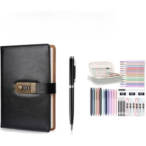 image:imageNicpro 39 PCS Aesthetic School Supplies with Big Capacity Pen Case and A5 Diary with Lock