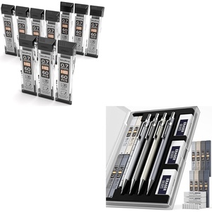image:imageNicpro 600 PCS Lead Refills 07mm HB 2 amp 4PCS 07 mm Metal Mechanical Pencils Set