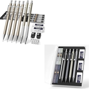 image:imageNicpro10 PCS Art Mechanical Pencils Set Metal Artist Drafting Pencil 03 amp 05 amp 07 amp 09 mm amp 2mm for Writing Sketching Drawing With Lead Refills Eraser Case