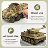 image:imageNicpro 10 Colors WWII German Armor Model Paint Set 20ml Ready to Use Modeling Acrylic Paints Brush amp Airbrush Miniature Paint Set for Tank Vehicles Crews Weapon Terrain amp Dioramas with Thinner