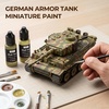 image:imageNicpro 10 Colors WWII German Armor Model Paint Set 20ml Ready to Use Modeling Acrylic Paints Brush amp Airbrush Miniature Paint Set for Tank Vehicles Crews Weapon Terrain amp Dioramas with Thinner