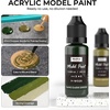 image:imageNicpro 10 Colors WWII German Infantry Model Paint Set 20ml Acrylic Military Figure Paints Brush amp Airbrush Miniature Paint Kit for Soldiers Uniforms Crews Gear Weapons amp Dioramas with 1 Thinner