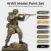 image:imageNicpro 10 Colors WWII German Infantry Model Paint Set 20ml Acrylic Military Figure Paints Brush amp Airbrush Miniature Paint Kit for Soldiers Uniforms Crews Gear Weapons amp Dioramas with 1 Thinner