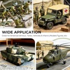 image:imageNicpro 18 Colors WWII Allied Forces Military Figure Model Paint Set 20ml Acrylic Paints Brush amp Airbrush Miniature Paint Set for Uniforms Gear Weapons Vehicles Dioramas Infantry Models with Thinner