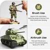 image:imageNicpro 18 Colors WWII Allied Forces Military Figure Model Paint Set 20ml Acrylic Paints Brush amp Airbrush Miniature Paint Set for Uniforms Gear Weapons Vehicles Dioramas Infantry Models with Thinner