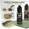 image:imageNicpro 18 Colors WWII Allied Forces Military Figure Model Paint Set 20ml Acrylic Paints Brush amp Airbrush Miniature Paint Set for Uniforms Gear Weapons Vehicles Dioramas Infantry Models with Thinner