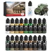 image:imageNicpro 18 Colors WWII Allied Forces Military Figure Model Paint Set 20ml Acrylic Paints Brush amp Airbrush Miniature Paint Set for Uniforms Gear Weapons Vehicles Dioramas Infantry Models with Thinner