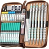 image:imageNicpro 22PCS Black Metal Mechanical Pencils Set  40PCS Art Mechanical Pencils Set with Leather Bag