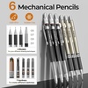 image:imageNicpro 52PCS Art Drawing Supplies Kit Metal Mechanical Pencil Set 05 07 09 amp 2mm 9x12 Sketch Book 12 Fineliner Pens 20 Tubes Leads School Supplies Drawing Kit for Artist Adults Sketching52