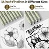 image:imageNicpro 58 PCS Art Drawing Supplies Kit in Leather Case Art Mechanical Pencil Set with Metal Drafting Pencil 03 amp 05 amp 07 amp 09 amp 2mm 12 Micron Pen Sketch Book 30 Tube Lead Refills for Sketching05mm 07mm 09mm 20mm