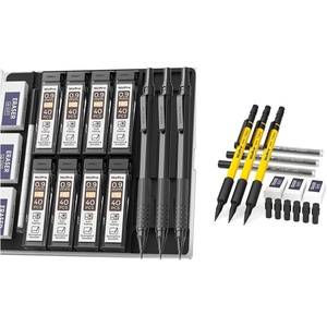 image:imageNicpro 3 PCS 13 mm Mechanical Pencils Set with 36 Lead Refill  Metal 09 mm Mechanical Pencils Set with Case