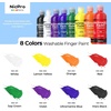 image:imageNicpro 24 Colors Large Washable Paint Set for Kid 845oz Acrylic Bulk Paint Supplies Non Toxic Tempera Paint for Art Craft DIY Poster amp Finger Paint School Home Teacher Classroom Must Haves8 Colors