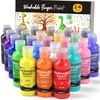 image:imageNicpro 24 Colors Washable Finger Paint Set for Toddlers 2 oz NonToxic amp Baby Safe Paint for Hand and Feet Mess Free Finger Painting Art Supplies for Kids Age 13 4 5 6 Preschool Learning Gifts24 Colors