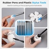 image:imageNicpro 120ml Air Dry Clay Glaze and 32 PCS Clay Tools Kit A Gloss Varnish Protects Clay from Surface Wear Pottery Tools Can be Used for Stippling Carving Molding and Shaping Crafts