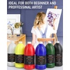 image:imageNicpro 14 Colors Acrylic Paint Set 10oz300ml Large Bulk Acrylic Paints kits Rich Pigment Art Painting Supplies for Artists Beginners Adults on Rock Crafts Canvas Wood Ceramic with Pump69oz 6colors