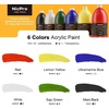 image:imageNicpro 14 Colors Acrylic Paint Set 10oz300ml Large Bulk Acrylic Paints kits Rich Pigment Art Painting Supplies for Artists Beginners Adults on Rock Crafts Canvas Wood Ceramic with Pump69oz 6colors