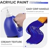 image:imageNicpro 2 Pack White amp Black Large Acrylic Paint Set 69 oz 2040 ml Rich Art Painting Supplies Non Toxic for Multi Surface Canvas Wood Leather Fabric Stone Craft for Beginners Artists with PumpUltramarine Blue