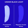 image:imageNicpro 2 Pack White amp Black Large Acrylic Paint Set 69 oz 2040 ml Rich Art Painting Supplies Non Toxic for Multi Surface Canvas Wood Leather Fabric Stone Craft for Beginners Artists with PumpFluorescent White