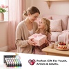 image:imageNicpro 24 Colors Pastel Acrylic Paint Set 2 oz 60 ml Soft Pastel Acrylic Paint with 12 Brushes amp Palette Non Toxic Art Painting Supplies for Canvas Rock Wood Fabric Ceramic Craft24 Colors