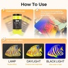 image:imageNicpro 6 Colors Large Fluorescent Acrylic Paint Set 338 oz Glow in the Black Light NonToxic amp Vibrant Neon Paint for Neon Party Decoration DIY Project on MultiSurface Canvas Rock Wood Craft338 Fl Oz Pack of 6