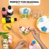 image:imageNicpro 8 Colors Stained Glass Paint Set 4oz  120ml Waterproof Acrylic Enamel amp Ceramic Glass Painting Kit for Arts on Transparent Wine Glasses Jars Windows with Color Wheel Opaque Finish845 Fl Oz Pack of 18