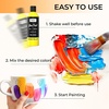 image:imageNicpro 8 Colors Stained Glass Paint Set 4oz  120ml Waterproof Acrylic Enamel amp Ceramic Glass Painting Kit for Arts on Transparent Wine Glasses Jars Windows with Color Wheel Opaque Finish4 Fl Oz Pack of 8