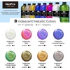 image:imageNicpro 8 Colors 338 oz Large Bulk Iridescent Acrylic Pouring Paint Supplies Kit Premixed High Flow Art Pour Paint with Silicone Pour Oil Gloves Tablecloths for Beginner DIY Ready to PourIridescent Color