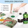 image:imageNicpro 8 Colors 338 oz Large Bulk Iridescent Acrylic Pouring Paint Supplies Kit Premixed High Flow Art Pour Paint with Silicone Pour Oil Gloves Tablecloths for Beginner DIY Ready to PourIridescent Color