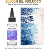 image:imageNicpro 8 Colors 338 oz Large Bulk Iridescent Acrylic Pouring Paint Supplies Kit Premixed High Flow Art Pour Paint with Silicone Pour Oil Gloves Tablecloths for Beginner DIY Ready to PourMetallic Color