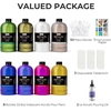 image:imageNicpro 8 Colors 338 oz Large Bulk Iridescent Acrylic Pouring Paint Supplies Kit Premixed High Flow Art Pour Paint with Silicone Pour Oil Gloves Tablecloths for Beginner DIY Ready to PourIridescent Color