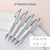 image:imageNicpro 12 Pack TPE Rotary Retractable Pen Eraser Refills 4PCS 09mm Pastel Drafting Pencils with 4 Tube HB Lead Refills