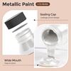 image:imageNicpro Metallic Sahara Gold Acrylic Paint 4oz120ml Large Gold Leaf Paint Non Toxic Non Fading Gold Paints for Metal Wood Craft Clay Canvas Furniture Handcrafts Art SuppliesPearl White